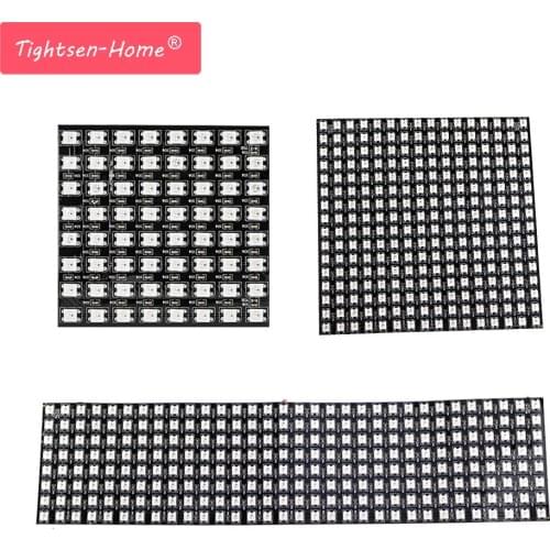 Matrix WS2812B Panel Screen 8*8,16*16,8*32 Pixel 256 Pixels Digital Flexible LED Programmed Individually Addressable Full Color