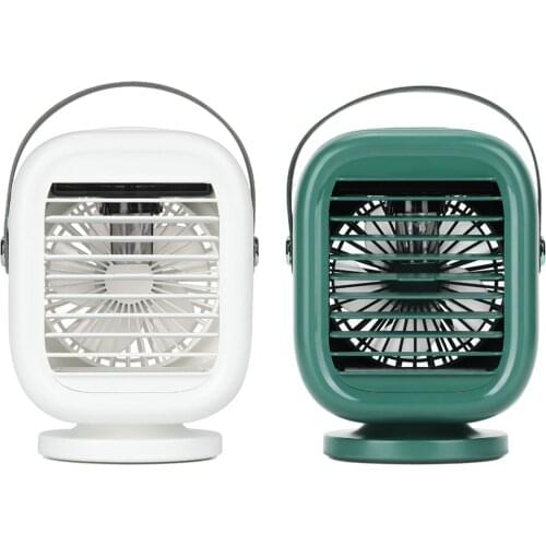 Mini Air Conditioner Personal Cooling Fan Mini USB Air Conditioner Fan Humidifier with 3 Speeds for Home Room Office