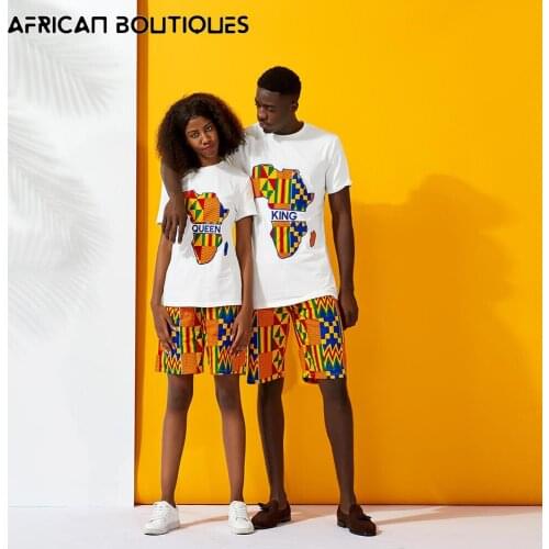 Mens Fashion African Clothing Color Stitching Dashiki Casual Clothing African Map Pattern Top and Pants Two Piece Set