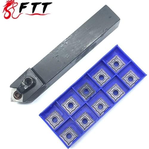 10pcs SNMG120404 HA Carbide insert SNMG120408 Blade Cutter with 1pc MSDNN2020K12 Holder CNC Lathe Turning Tool Set