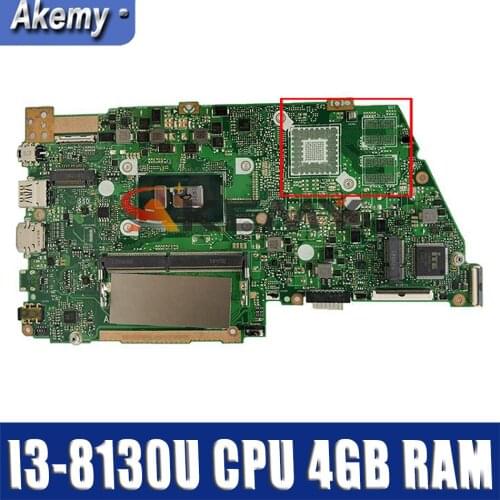 NEW！！For ASUS X430U X430UB X430UN X430UA notebook motherboard mainboard with I3-8130U CPU 4GB RAM GM X430UA laptop motherboard