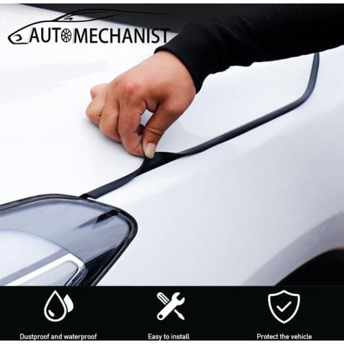 Sticker Car Hood Sealing Strip Universal Engine Covers Seals For Car Rubber Seal Strip Trim Sealant Waterproof Anti Noise