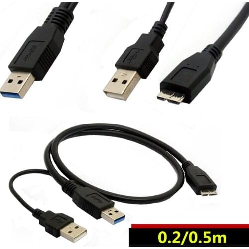USB3.0AM+USB2.0AM-MICRO B 20/50cm