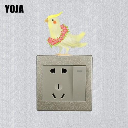 YOJA Interesting Birds Decor Wall Switch Sticker Living Room Bedroom Colored Personalized 10SS0333