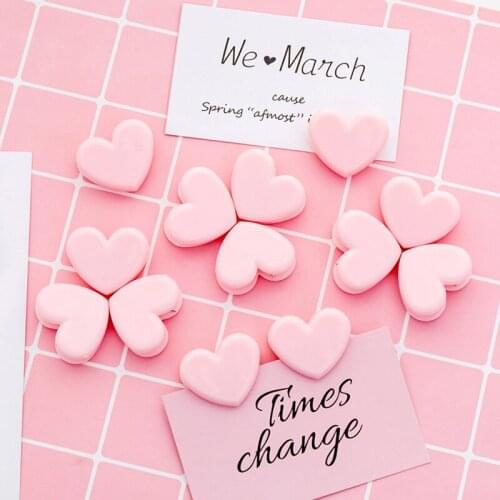 10Pcs/lot Kawaii Pink Heart Mini Spring Clips Girl Love Memo Clip Photo Folder Decoration Storage Office Stationery Supplies