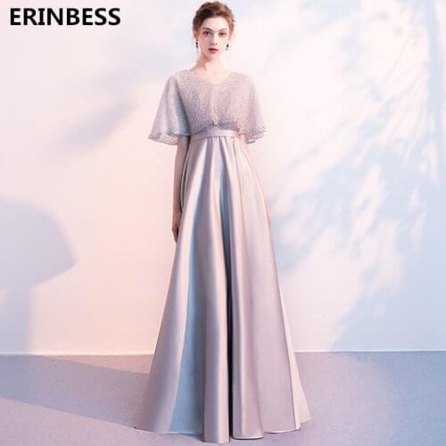 Vestidos De Festa Half Sleeve Evening Dress Elegant Robe De Soiree V-Neck Evening Dresses Long Dress 2019 Party Prom Gowns Party