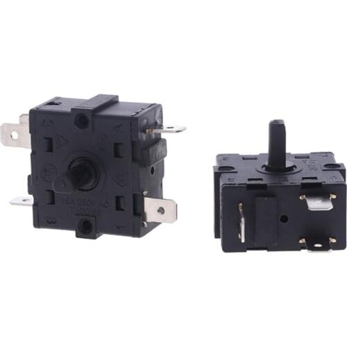 1Pcs AC 250V 16A 3Pin 5Pin Electric Room Heater Rotary Switch Selector