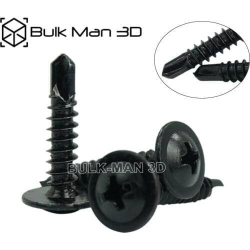 1000pcs/Lot Wholesale Black Self Tapping Screw Drilling Tail Screw M4.8*19mm