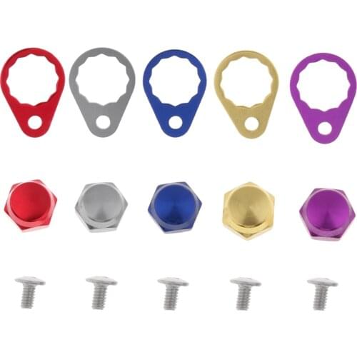 11mm Metal Screw Nut Cap Bearing Cover for Fishing Reel Left/Right Handle Knob Locking Plate DIY Fishing Accessories 5 Colors