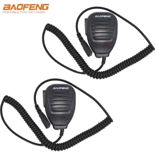 2 pcs/set microphone for Baofeng uv-5R Walkie Talkie Baofeng microphone Speaker Mic for UV-5R UV-5RA UV-5RE UV-3R UV-82 UV-8D