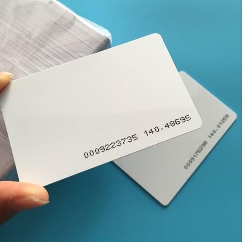 2000PCS 125khz Promixity rfid Hotel Key Card Guest Room Card For Access Control System Thin ISO Card