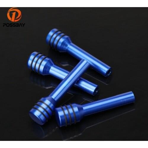 POSSBAY 4Pcs Aluminum Universal Car Styling Door Lock Pins Door Lock Cover Car Door Lock Lift Button Car Door Decoration