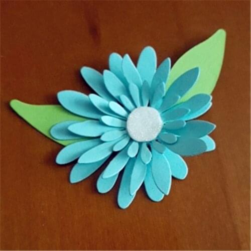 6Pcs / Set Flowers Petal Leaf Metal Cutting Dies Stencils For Card Making Decorative Embossing Suit Paper Cards Stamp DIY