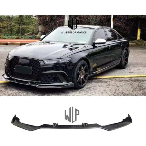 A6 RSU RS6 ABT Style High Quality Carbon Fiber Front Bumper Front Lip Splitter Car Body Kit For Audi A6 Car Styling 2012-2017