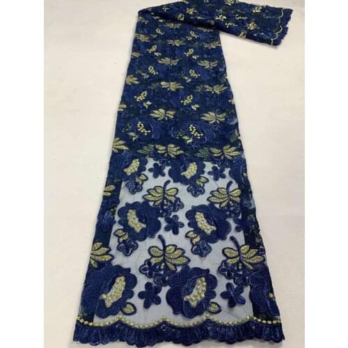 African Lace Fabric Swiss Tulle Embroidery Craft Sewing Design Banquet Evening Party Wedding Dress French Mesh 5 Yards Trimming