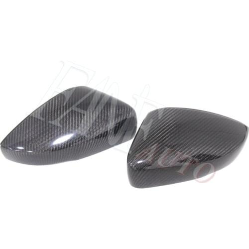 Real Carbon Fiber Rear View Side Mirror Cover For Volkswagen VW Polo 2009-2017