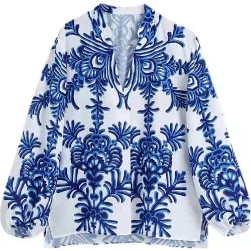 Блузки с принтом DUTRIEUX China At AliExpress