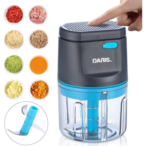Electric Food Crusher Mini Garlic Press Garlic Crusher Vegetable Chopper For Kitchen Crushed Garlic Crushed Ginger Crushed Chili