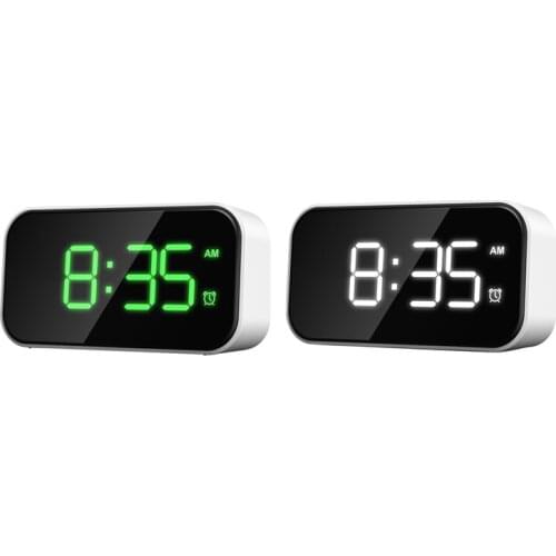 HOT SALE LED Alarm Clock Digital Desk Clock Electronic Clock USB Chargers Snooze Function Clock Home Decor