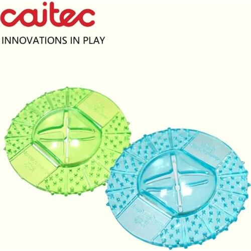 CAITEC Dog Toys Ringseeker Treat Dispensing Dog Toy Durable Floatable Best for Small Dog Puppy with Video Bite Resistant