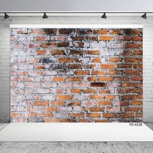 Brick Wall Photo Backgrounds Computer Printed Studio Backdrop for Baby Children Pets Toy Portrait Photobooth Photography Props