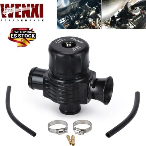 Turbo Diverter Dump Blow Off Valve Dual Port With Horn For VW MK4 Golf Polo GTI 1.8T Saab Turbo WX5744BK