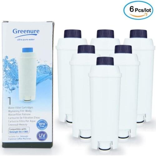 Coffee filter, compatible with De'Longhi 5513292811, DLS C002, CFL-950, SER3017, ECAM / ESAM / series, EC680, BCO420 6 pieces