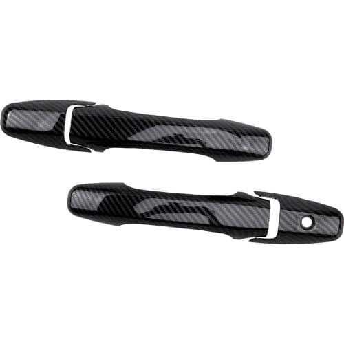 ABS Carbon Fiber Style Exterior Door Handle Moulding Covers Trims Fit For Honda Civic Coupe 2 Door 2006 2007 2008 2009 2010 2011