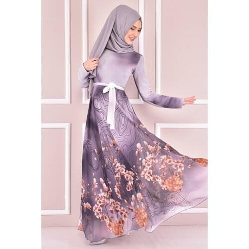 Şifon Elbise Beyaz KBR6331