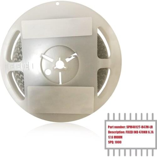 My Group Asia 1000PCS SPM4012T-R47M-LR 470 nH Shielded Wirewound 6.7 A 17.6mOhm Max Nonstandard Fixed Inductors in Stock