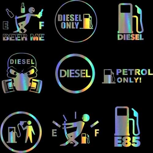Car Sticker Vinyl DIESEL ONLY DIESEL Fuel Stickers and Decals Funny 3D Stickers On Car Styling Creative