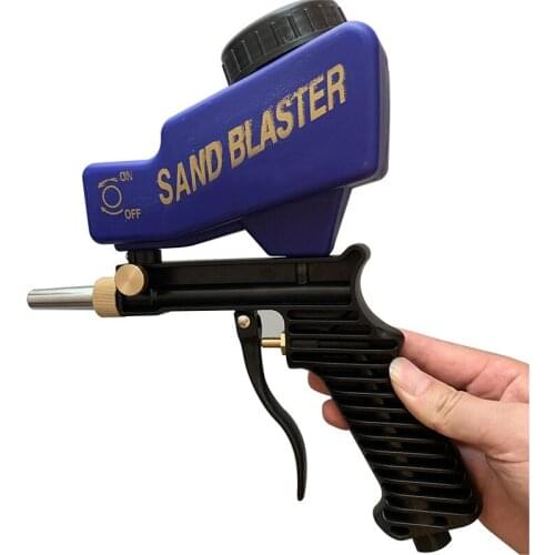 Portable Gravity Sandblasting Gun Pneumatic Sandblasting Set Rust Blasting Device Adjustable Sand Blasting Machine Spray Gun