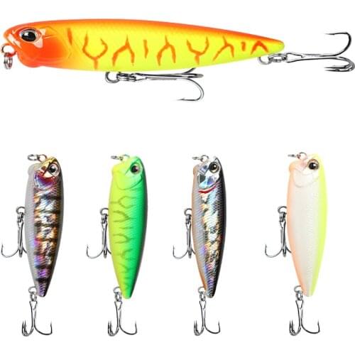 1PCS Pencil Fishing Lure 65mm 5.5g Floating 3D High Simulation Eyes Japan Artificial Hard Baits Winter Sea Fishing Tackle