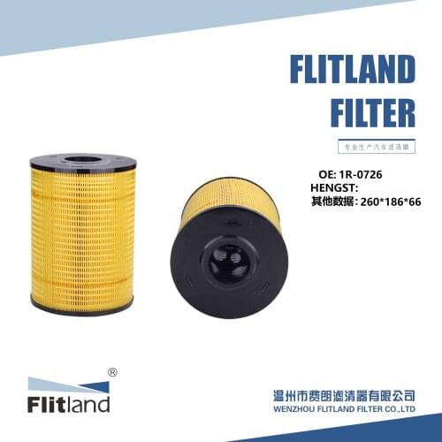Manufacturer Direct sale Truck Engine Oil Filter OEM 1R-0726 use for CAT FL-J260