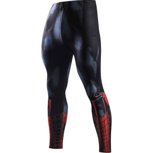 Superher 3D Printing Gym Fitness Tights Mens Jogging Pants Quick Dry Trousers Training Leggings Compression Running Sports Men