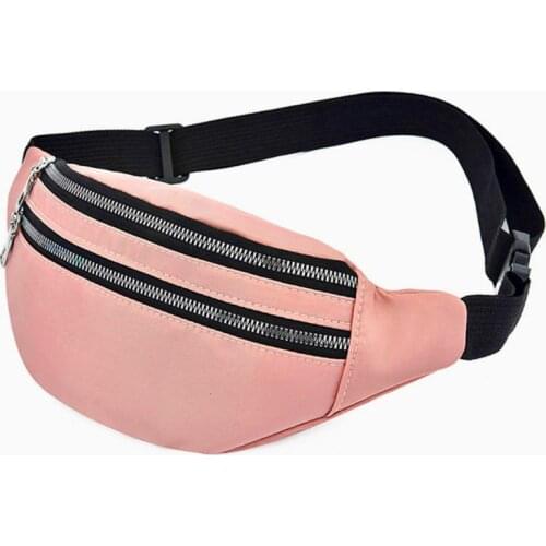 Universal Sports Travel Waist Bag Wear-resistant Nylon Waist Pack Cellphone Pouch Purse Chest Bag