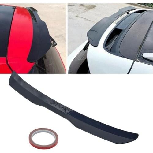 Universal car Rear Roof Lip Spoiler Wing Car shark fin ABS Decorate Strips Fit Hatchback Cars