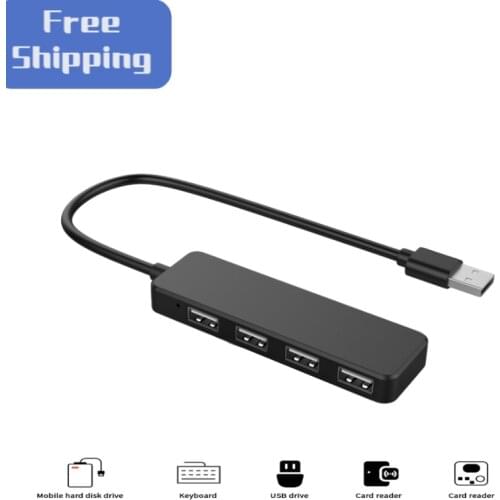 High Speed USB Hub Adapter 4 Ports for PC Laptop Accessories Multi USB 2.0 Splitter Extension Cable For Mouse Keyboard
