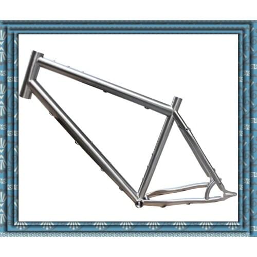 Xacd made titanium mountain bike frame with sliding dropout
