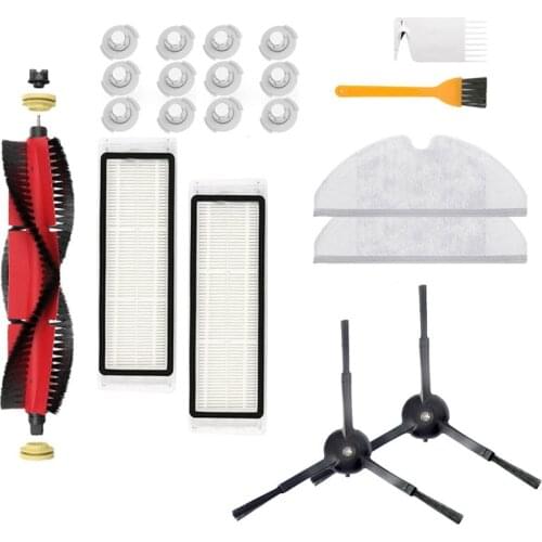 For XiaoMi Roborock S5 S50 S55 T6 T4 T61 Accessories Vacuum Cleaner Parts Washable HEPA Filter Side Brush Main Brush