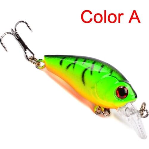 1PCS Trolling Fishing Lures 4.5cm Artificial Bait Minnow Hard Lure Wobbler Crank baits Carp Jig Hard Bait Decoys Fishing tackle