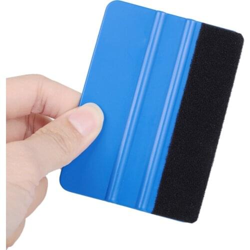 10pcs Scraper Squeegee Blue Felt Edge Car Decals Vinyl Wrapping Tint Tools For Car Automobiles Gadgets And Accessories Tools