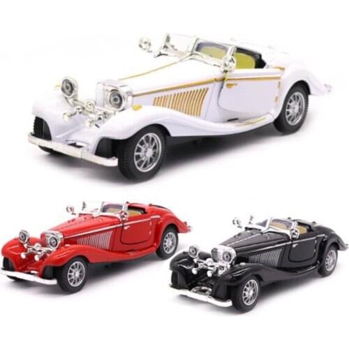 16.8CM Diecast 1:28 Scale Metal Alloy 500K Classic Pull Back 1936 Car Model Vehicles Model Toys for Audlt Gifts Collection Show