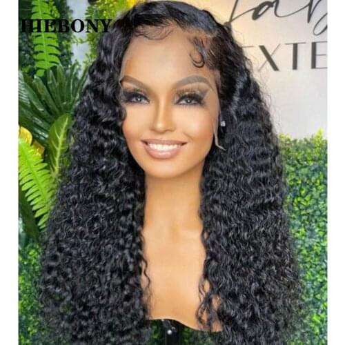 180% Density 14-26 Inch Curly Lace Front Human Hair Wigs Bleached Knots 13x6 Lace Front Wigs with Baby Hair Pre Plucked Lace Wig