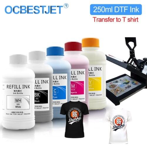 250ML DTF Ink Film Transfer Ink Direct Transfer Film Printing Hot melt powder PET Film Printing And Transfer For Epson