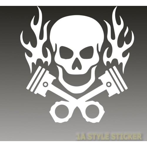 Aufkleber Kolben Flamme Zylinder Aufkleber Motor Tuning Pleul Turbo Sticker 12.5cm