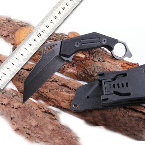 Free shipping Sharp d2 steel straight knife G10 handle outdoor camping tools Survival knife fixed blade
