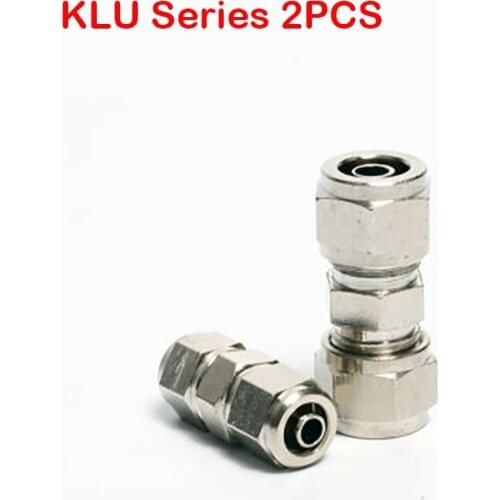 BSPT 2Pcs KLU4 KLU6 KLU8 KLU10 KLU12 KLU14 KLU16 Fittings Threaded Elbow Fitting Pneumatic Quick Connector
