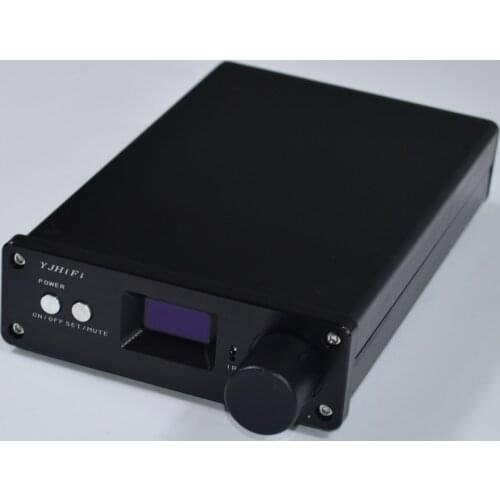 High power STA326 OLED 2.0 pure digital amplifier Mini HIFI remote control household power amplifier 50W*2