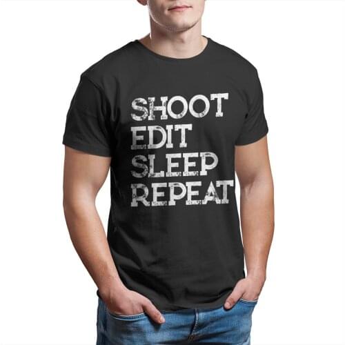 Photographer Gift Photography Shoot T-Shirt 100% Cotton Fashion Punk Short Sleeve Graphic Plus Size Clothing 13121